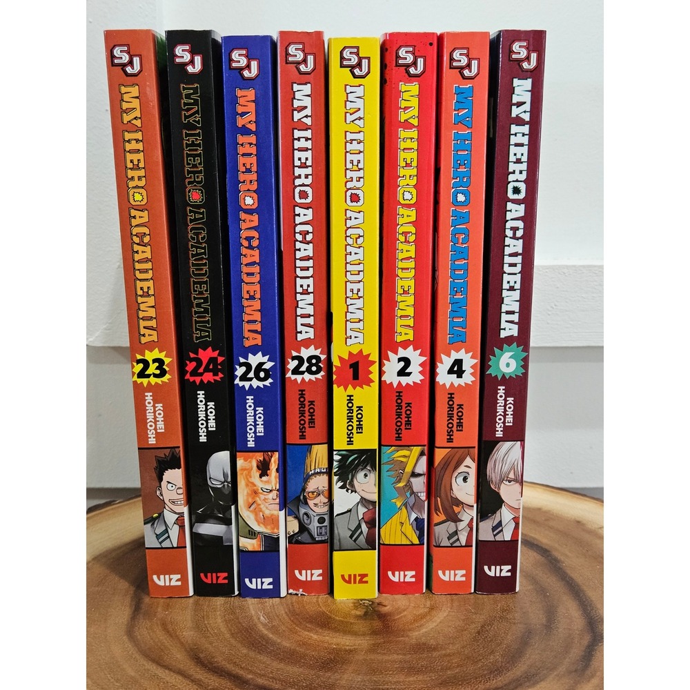 My Hero Academia Manga Lot Volumes 1 2 4 6 23 24 26 28 Kohei Horikoshi Viz Media
